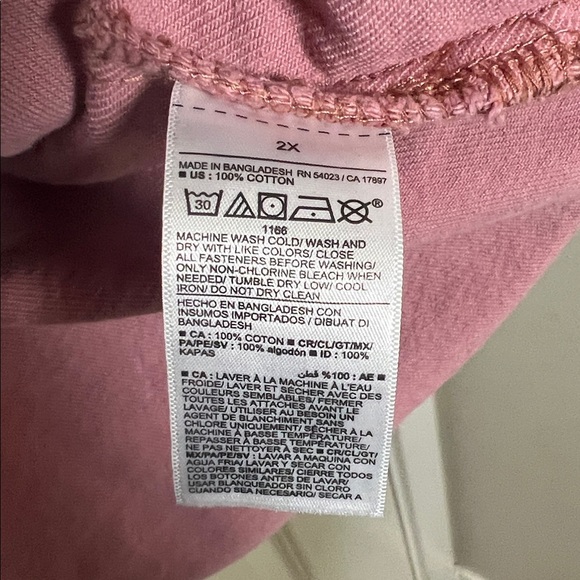 Old Navy Workwear Barn Chore Shacket Dusty Pink 2X - Picture 5 of 6